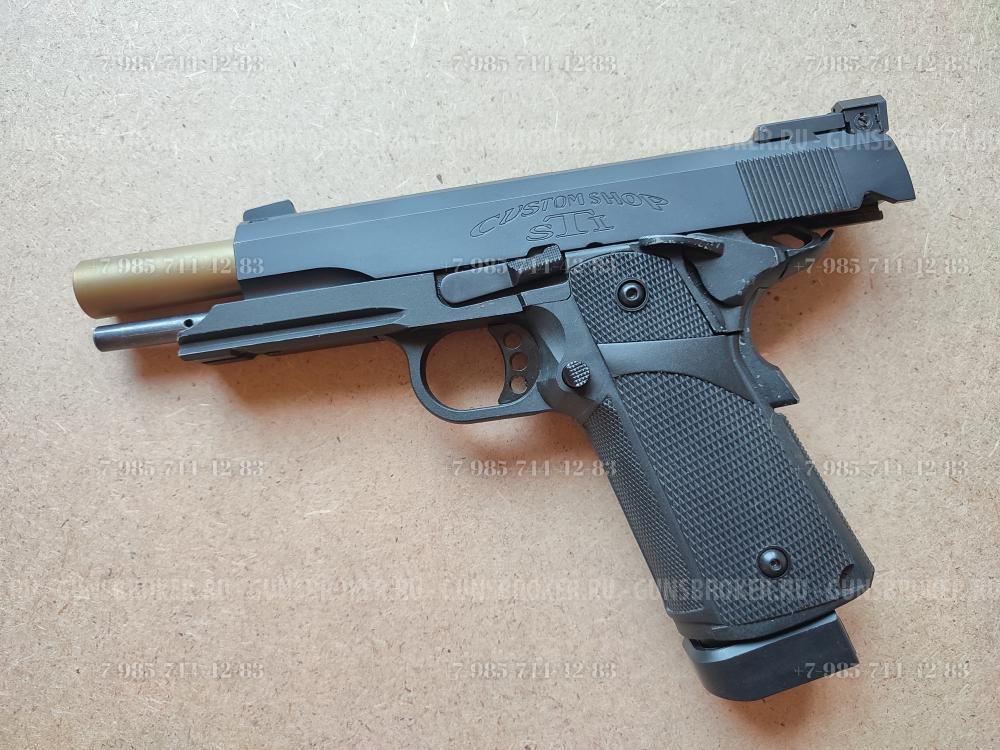Стальной GBB пистолет Colt 1911/STI Infinity 2011/ Hi Capa, блоубек, стальной затвор