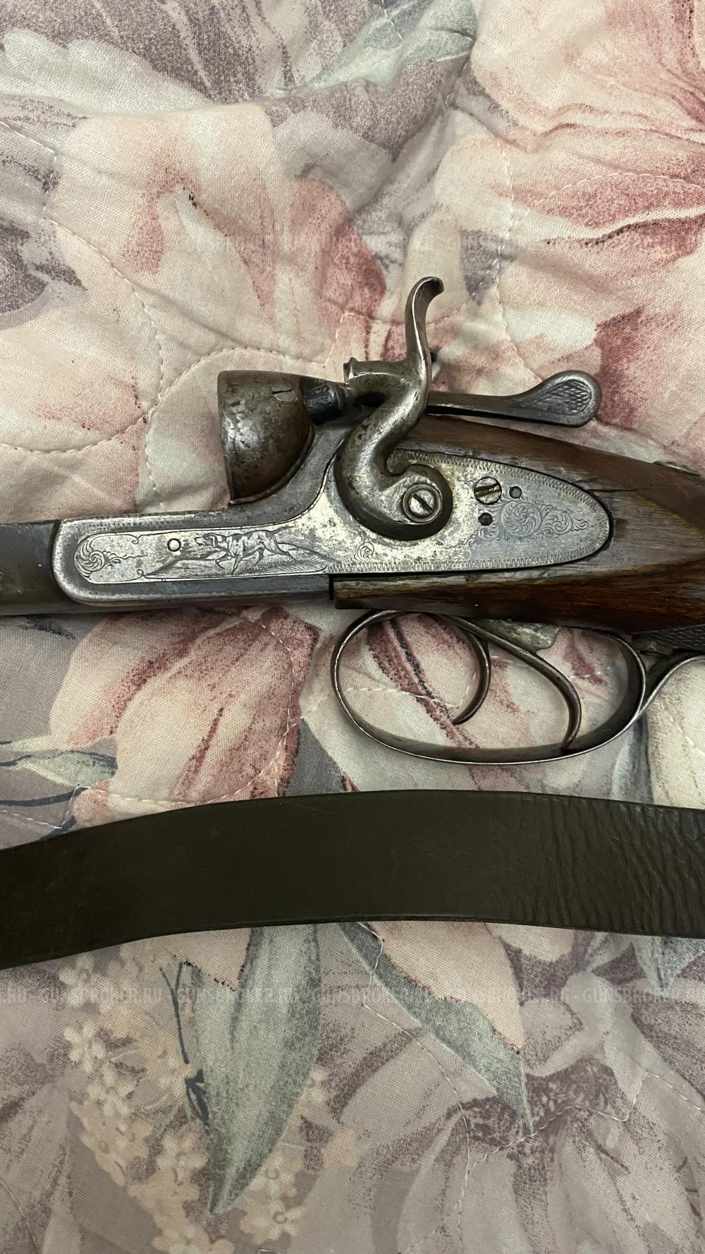 старинное курковое ружье