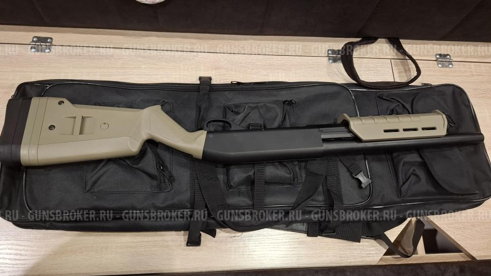 Страйкбольный Дробовик Cyma Remington M870 MAGPUL TAN (Металл, пластик). 6 ММ. + Сумка 