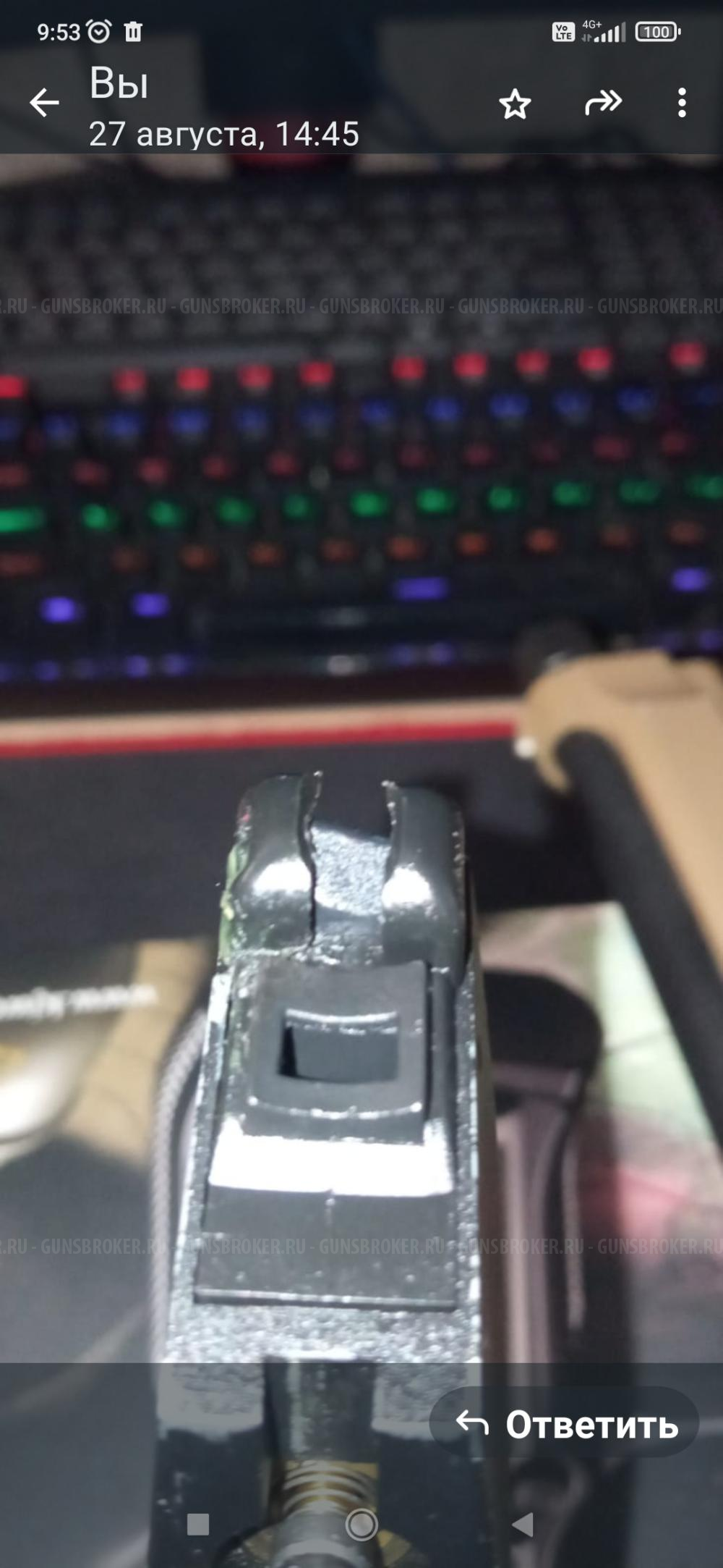 Страйкбольный пистолет Beretta M9A1 Tan KJW Greengas GBB