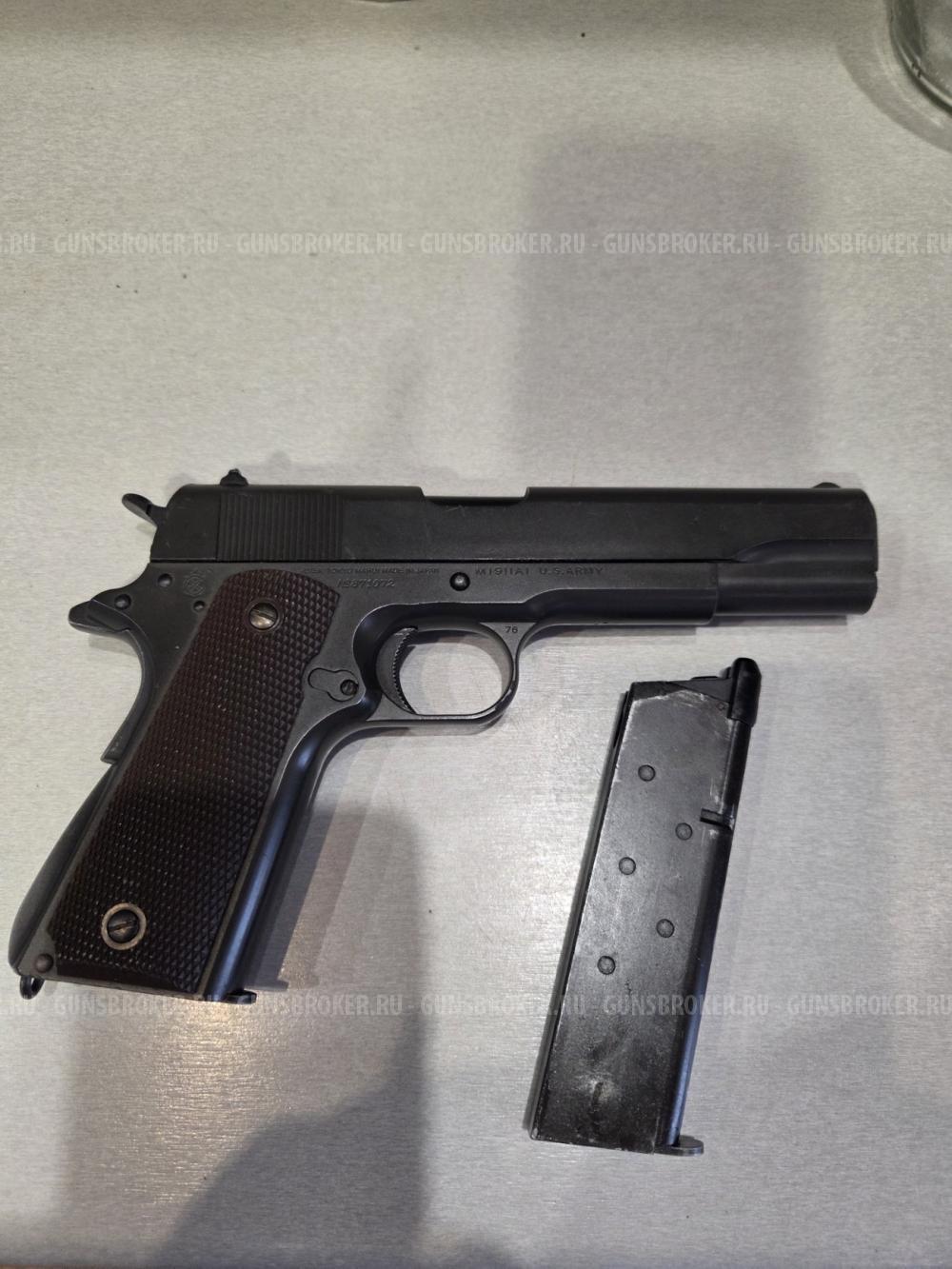 Страйкбольный пистолет Colt M1911 от фирмы Tokyo Marui, Япония.  