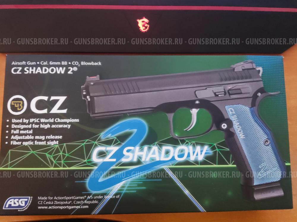 Страйкбольный пистолет CZ Shadow 2 6мм ASG