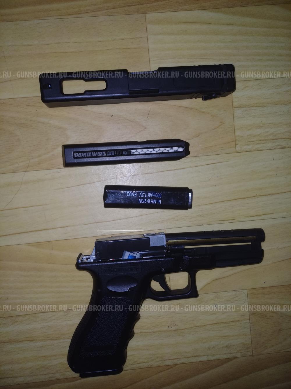 Страйкбольный пистолет glock 17