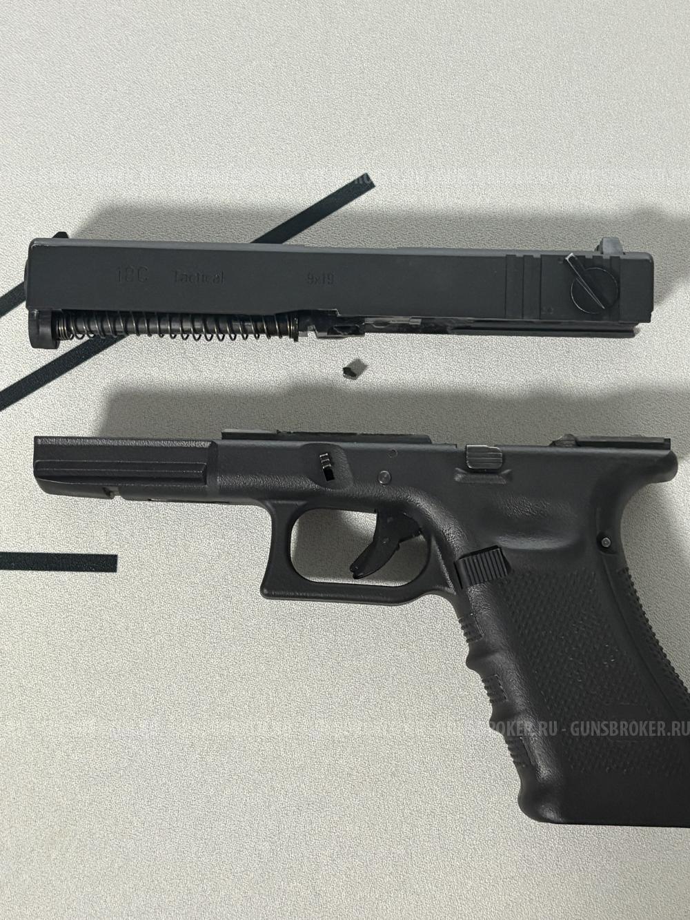 страйкбольный пистолет glock 18c we