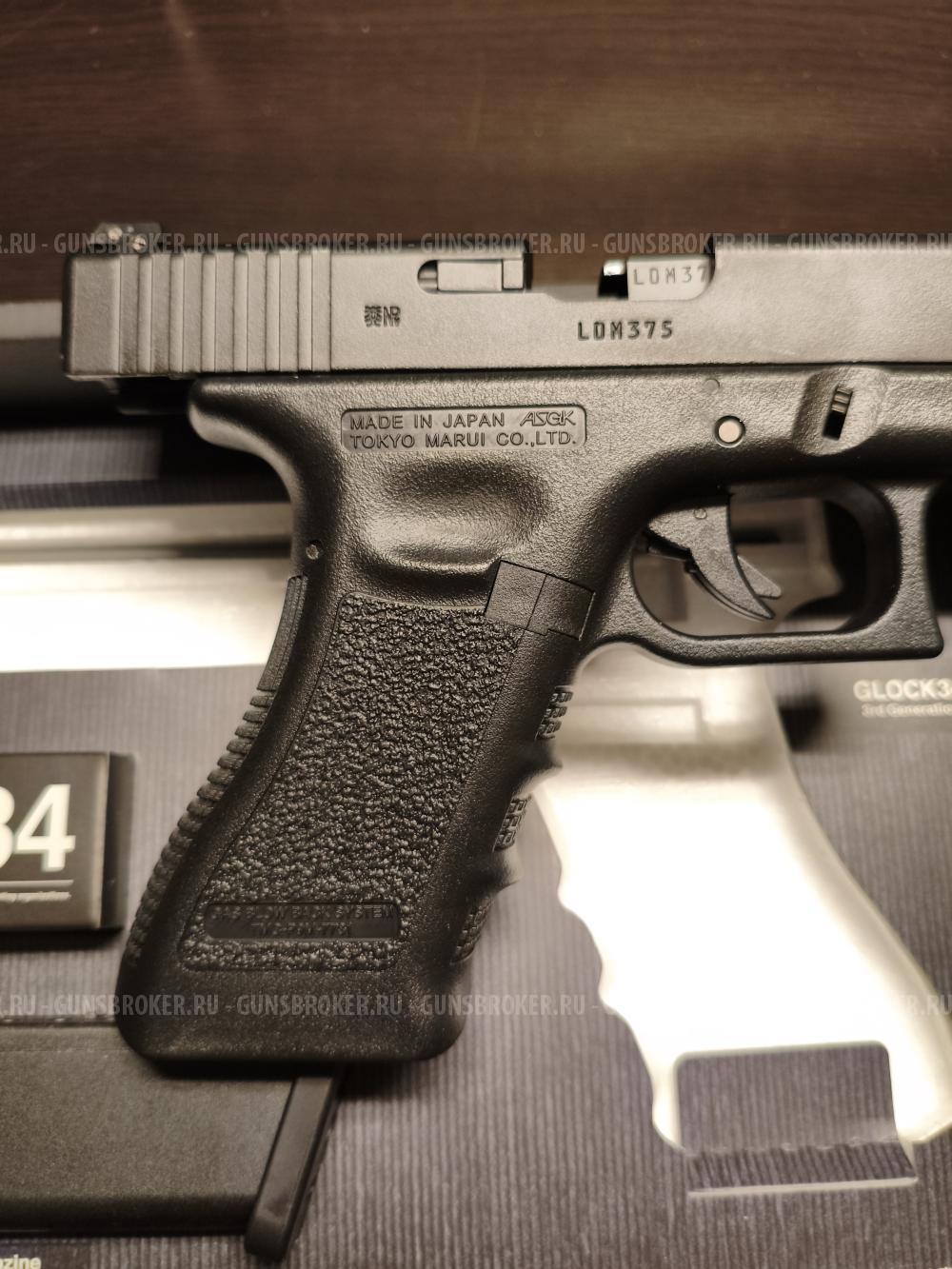 Страйкбольный пистолет Tokyo Marui Glock 34 GBB