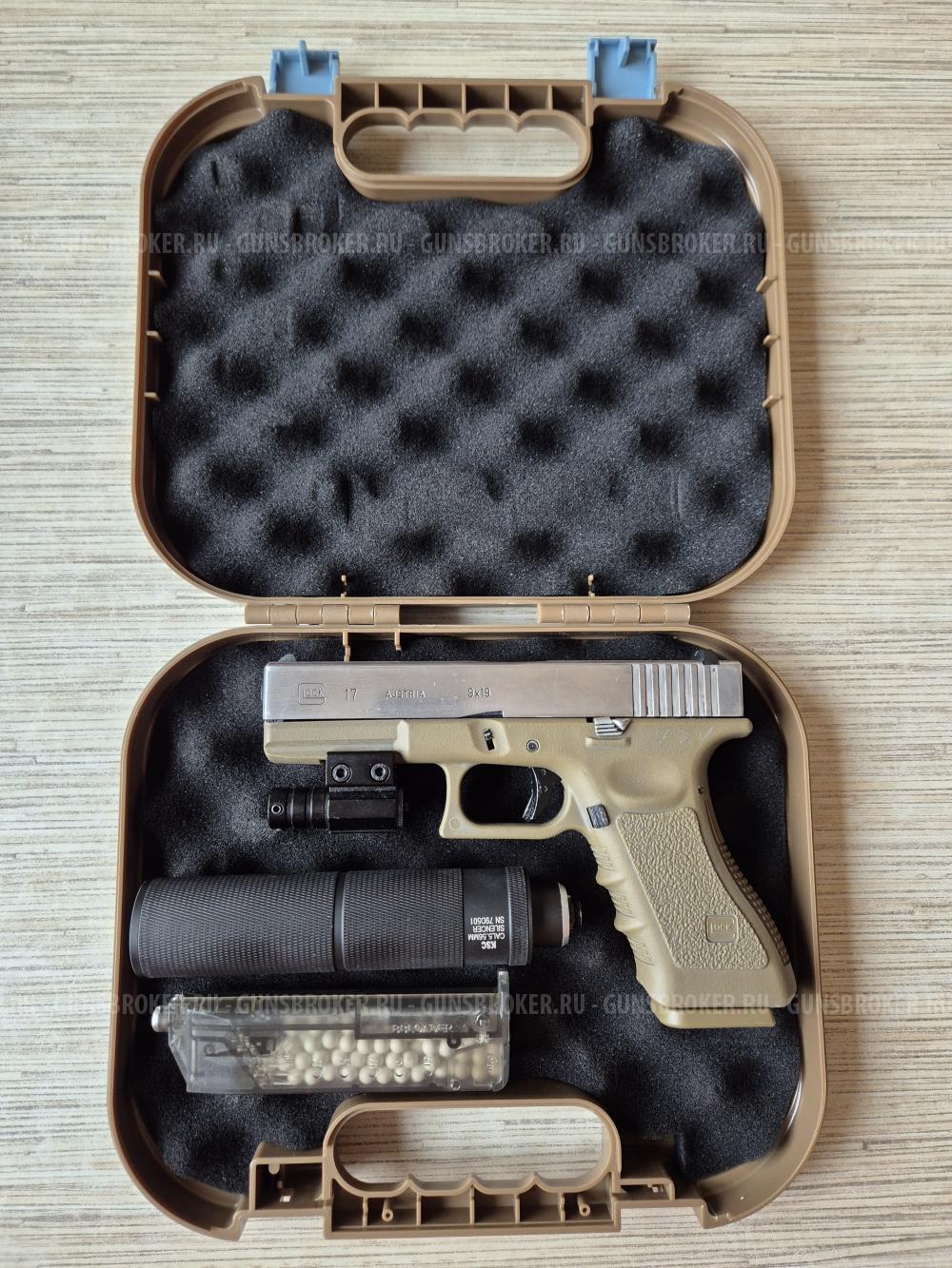 Страйкбольный пистолет WE Glock 17