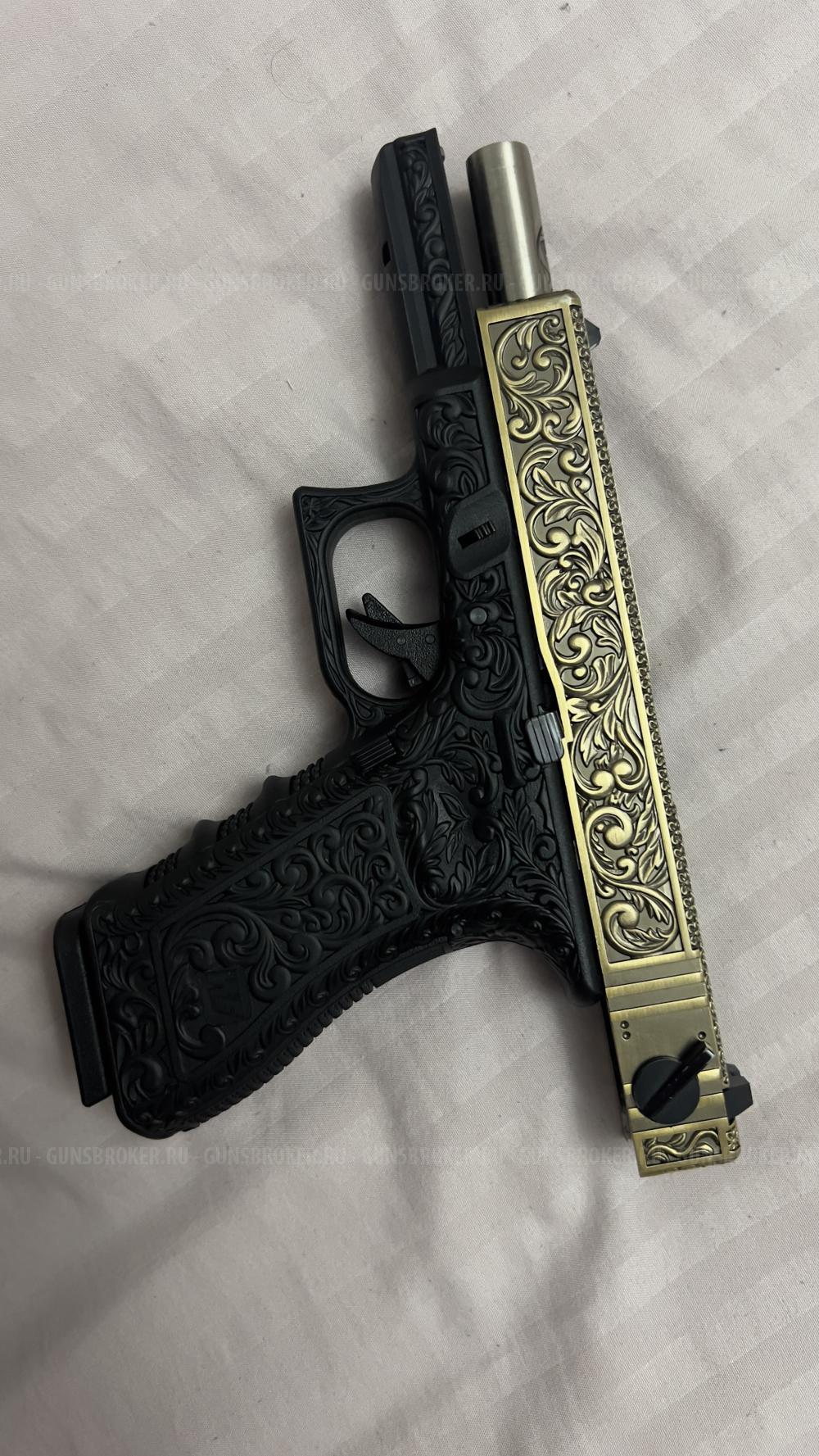 Страйкбольный пистолет WE Glock-18, Bronze