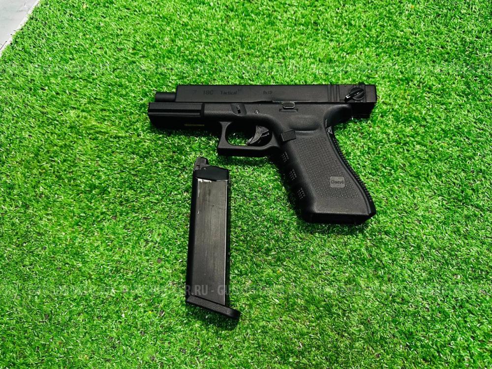 Страйкбольный пистолет WE Glock-18 Gen.3 Black