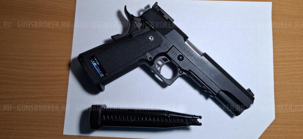 Страйкбольный пистолет (WE) Hi-Capa 5.1 R GBB (Black)