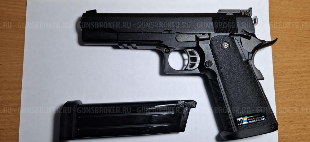 Страйкбольный пистолет (WE) Hi-Capa 5.1 R GBB (Black)