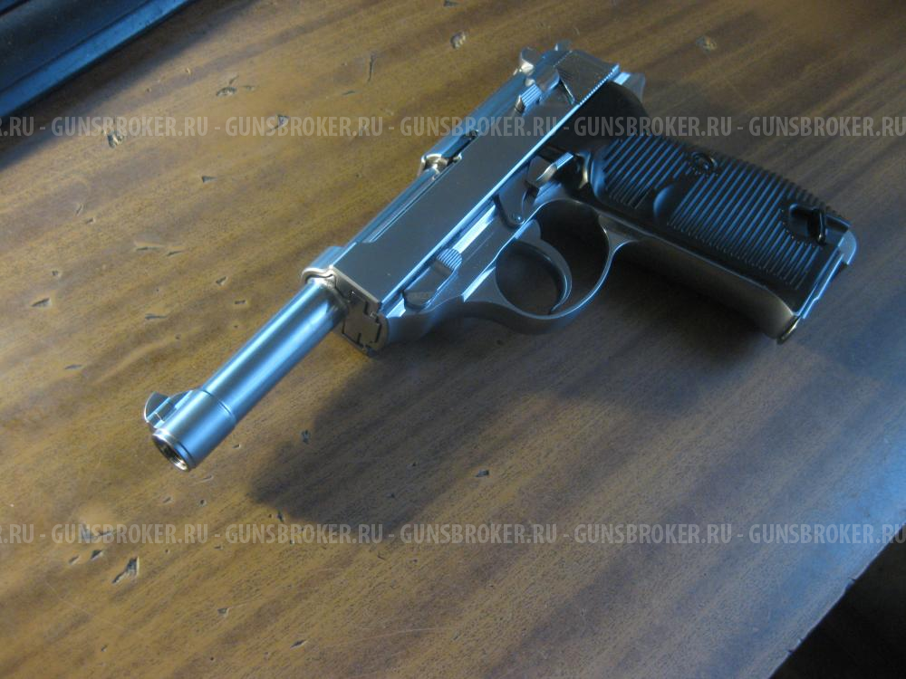 Страйкбольный пистолет WE Walther P38 GBB Silver