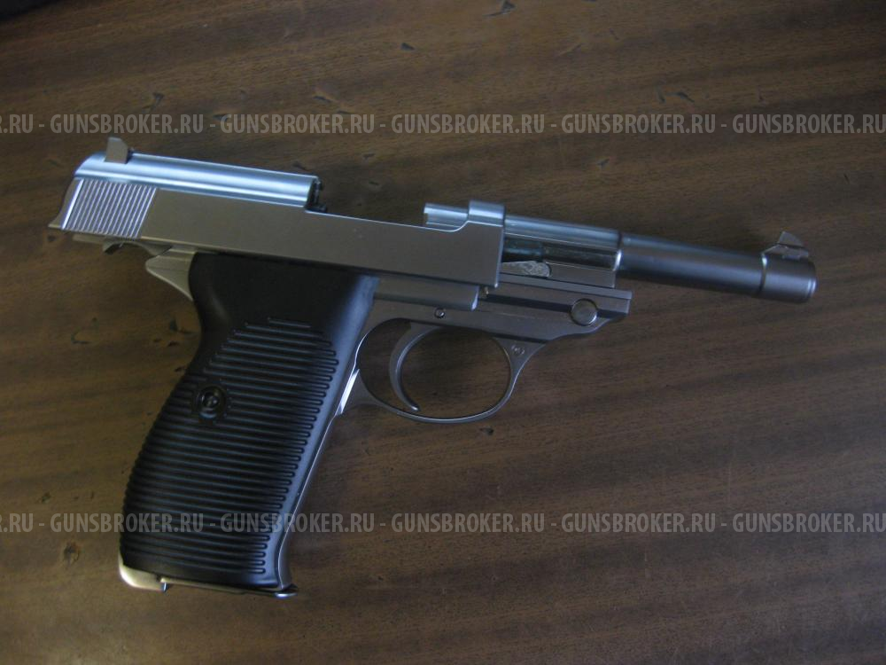 Страйкбольный пистолет WE Walther P38 GBB Silver