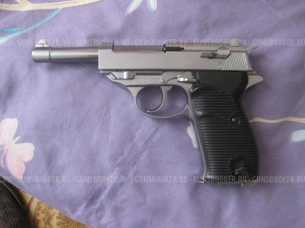 Страйкбольный пистолет WE Walther P38 GBB Silver