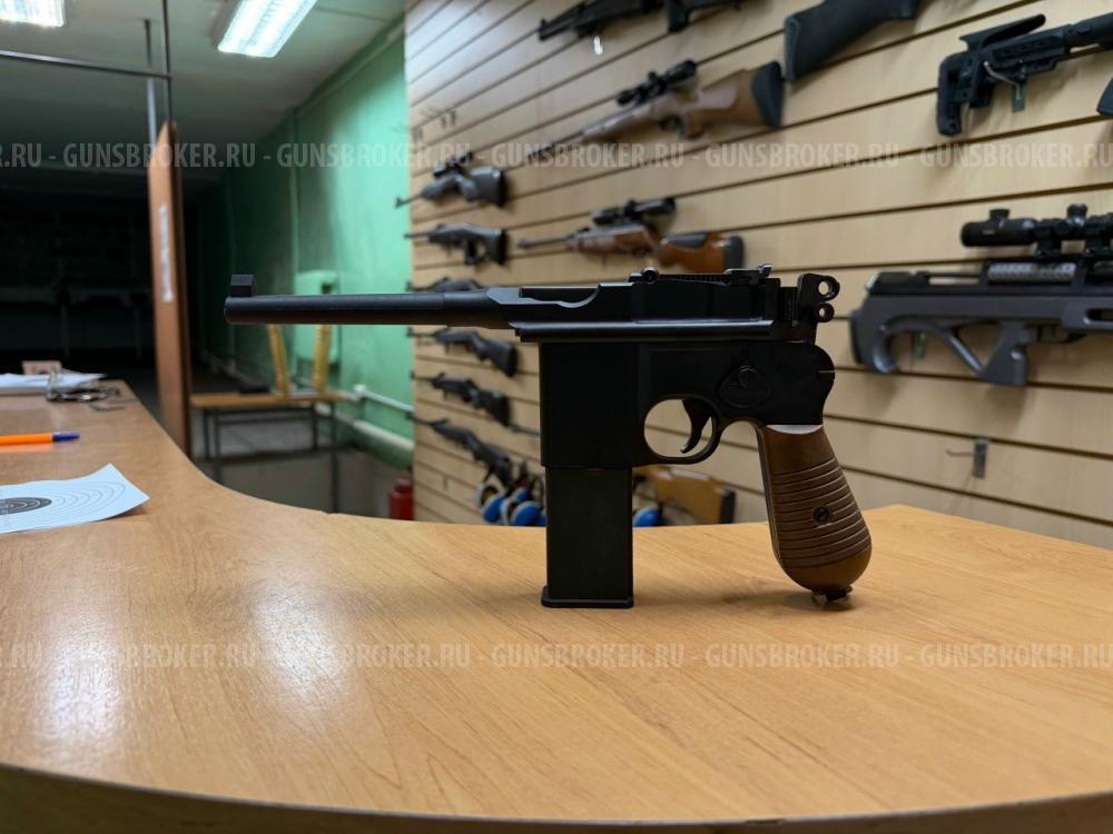 Страйкбольный пистолет WinGun Mauser C96 GBB, CO₂ (CP133)