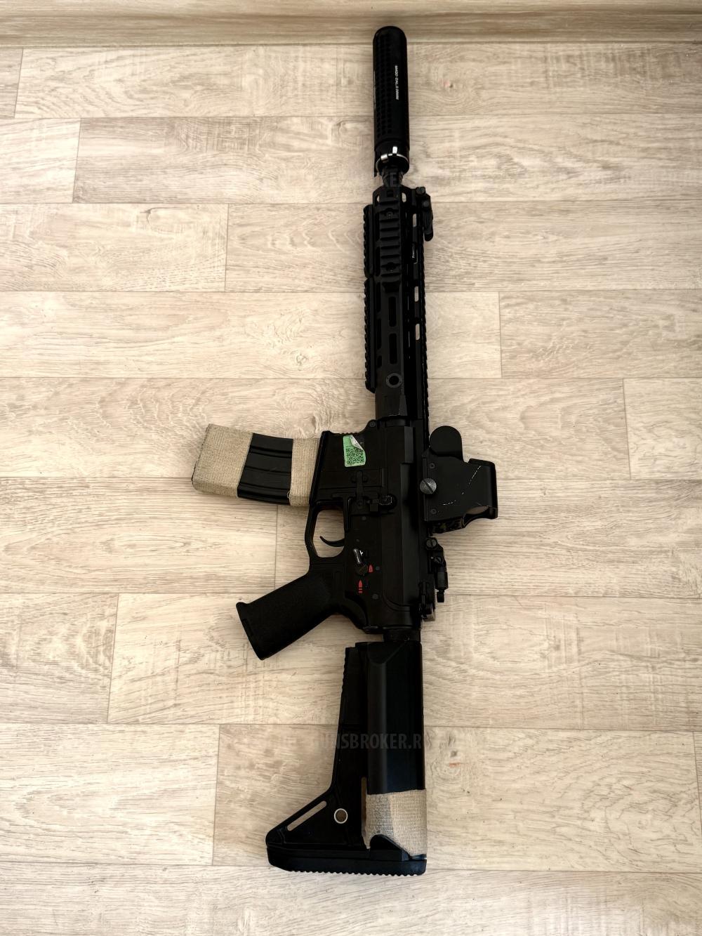 Страйкбольный привод Cyma M4 M-LOK 10 custom Platinum