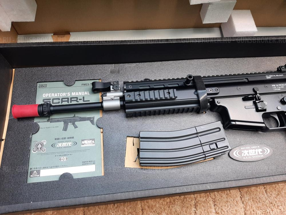 Страйкбольный привод Tokio Marui Scar-L Black новый с допами в отличном состоянии