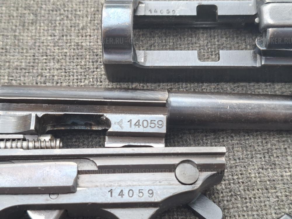 Макет пистолета Вальтер Walther HP, аналог P-38 в отличном состоянии.