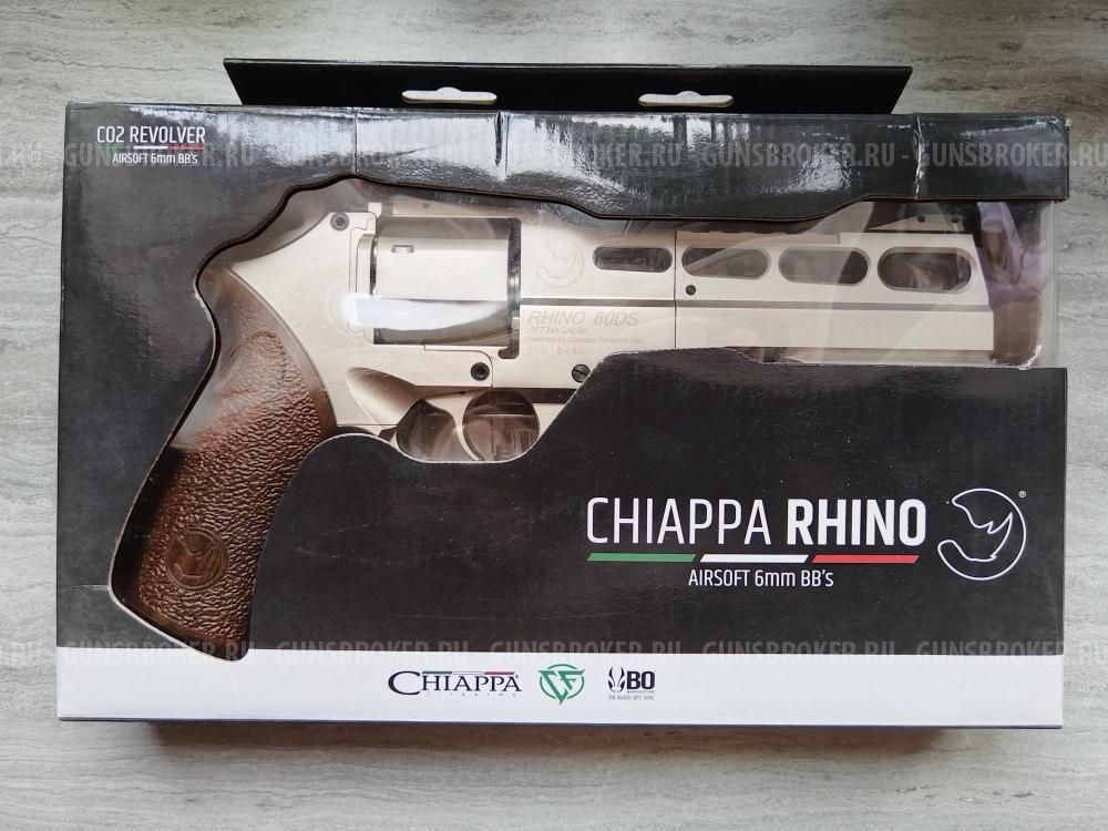 Револьвер Chiappa Rhino 50DS .357 CO2 Revolver ( Silver )