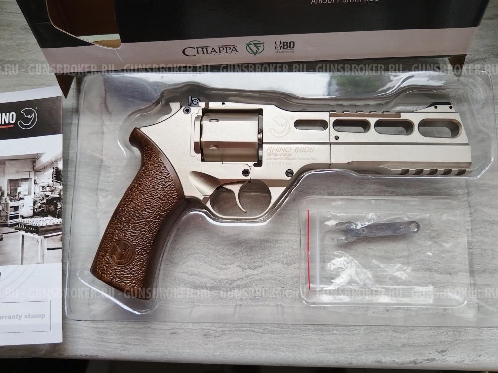 Револьвер Chiappa Rhino 50DS .357 CO2 Revolver ( Silver )