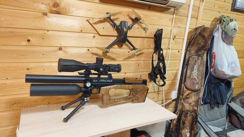 Стрелка PCP 5,5 в супер красивом ложе с прицелом Discowery HD gen2 5-30