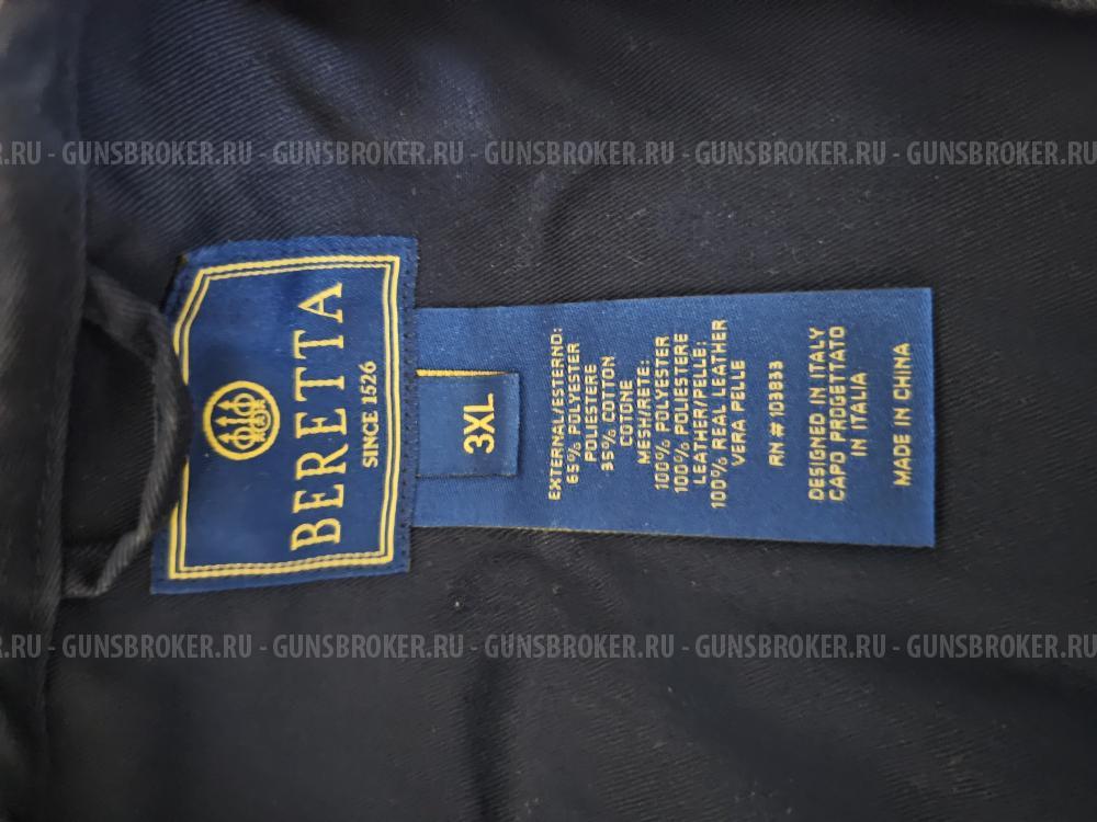 Стрелковый жилет BERETTA размер 3XL, очки и перчатки (комплект).