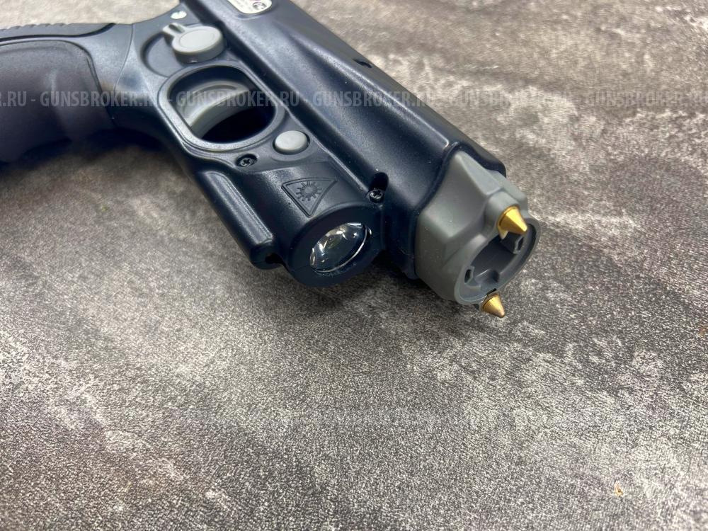 Стреляющий электрошокер Гром КД 111 (+1 картридж светошумовой, фонарь, лазер)