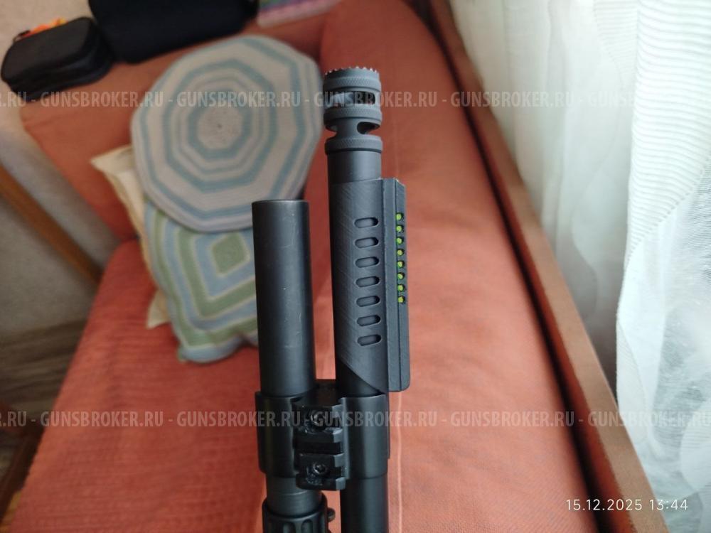 Световолоконная мушка на ружья с планкой и без планки.