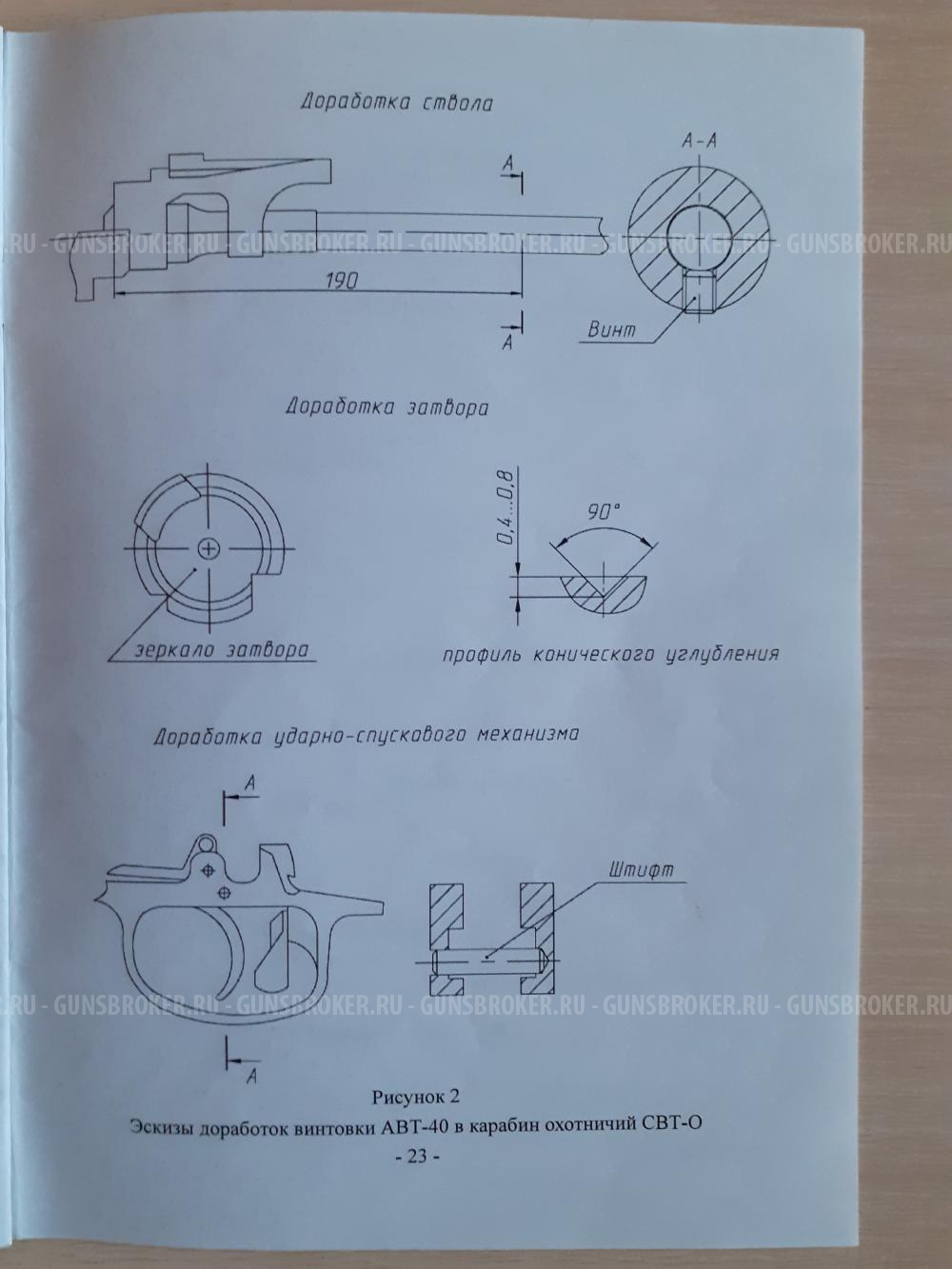 СВТ-О, 7,62х54 самозарядный карабин
