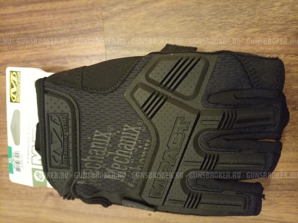 Тактические перчатки Меканикс Импакт (Mechanix Impact Fingerless), чёрные, размер 11/XL