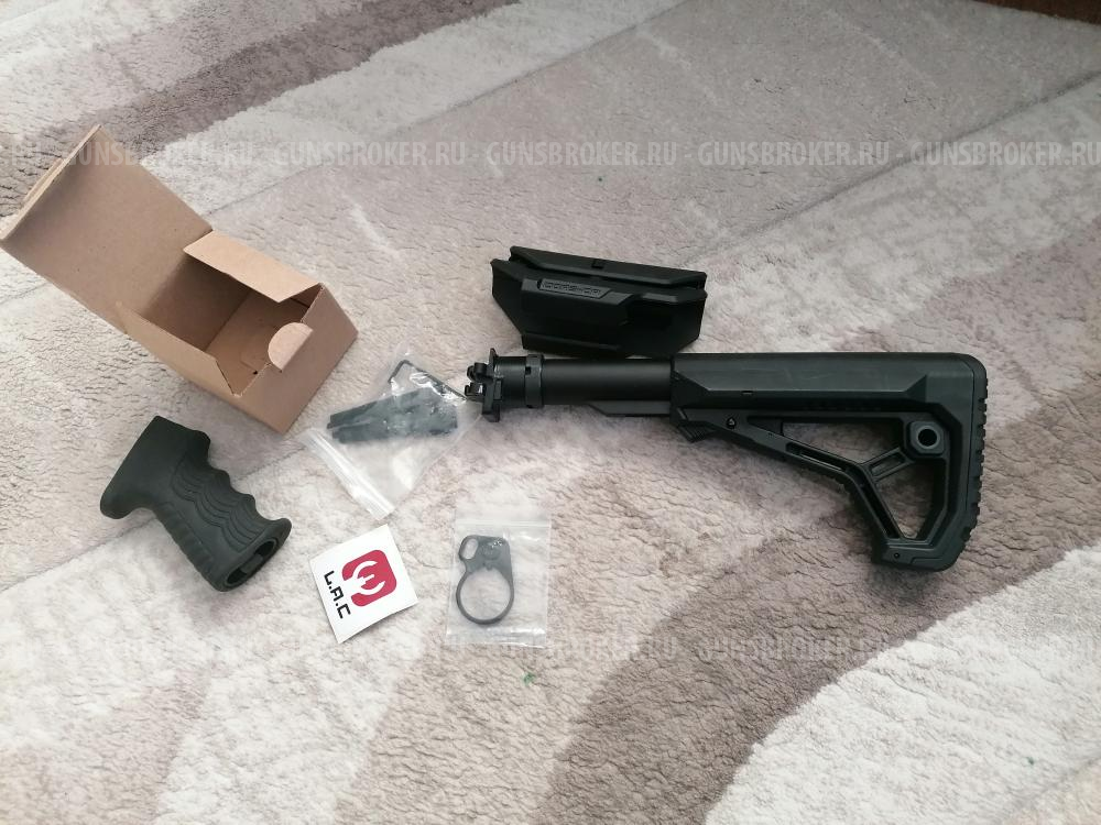 Телескопический приклад и прорезиненная рукоять для Вепрь 1В.