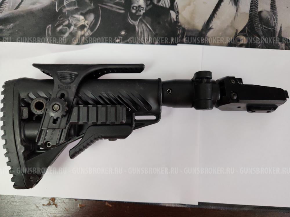 Телескопический складной приклад FAB defense для СВД, Тигр, TG3 c подщечником 