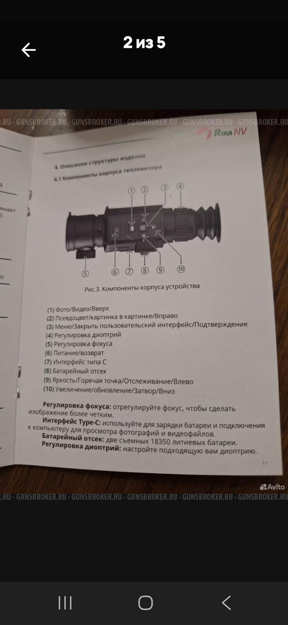 Теплоприцел Rika Nv ovod335