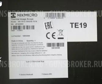 Тепловизионный прицел Hikmicro Thunder te19