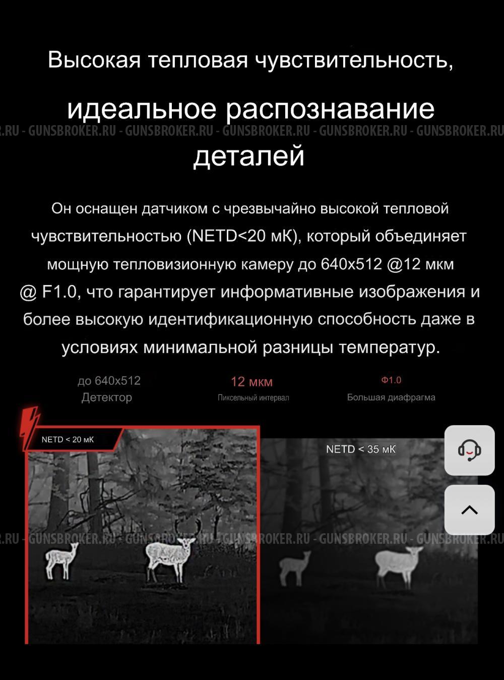 Тепловизорный прицел Hikmicro thunder TQ 50 2.0