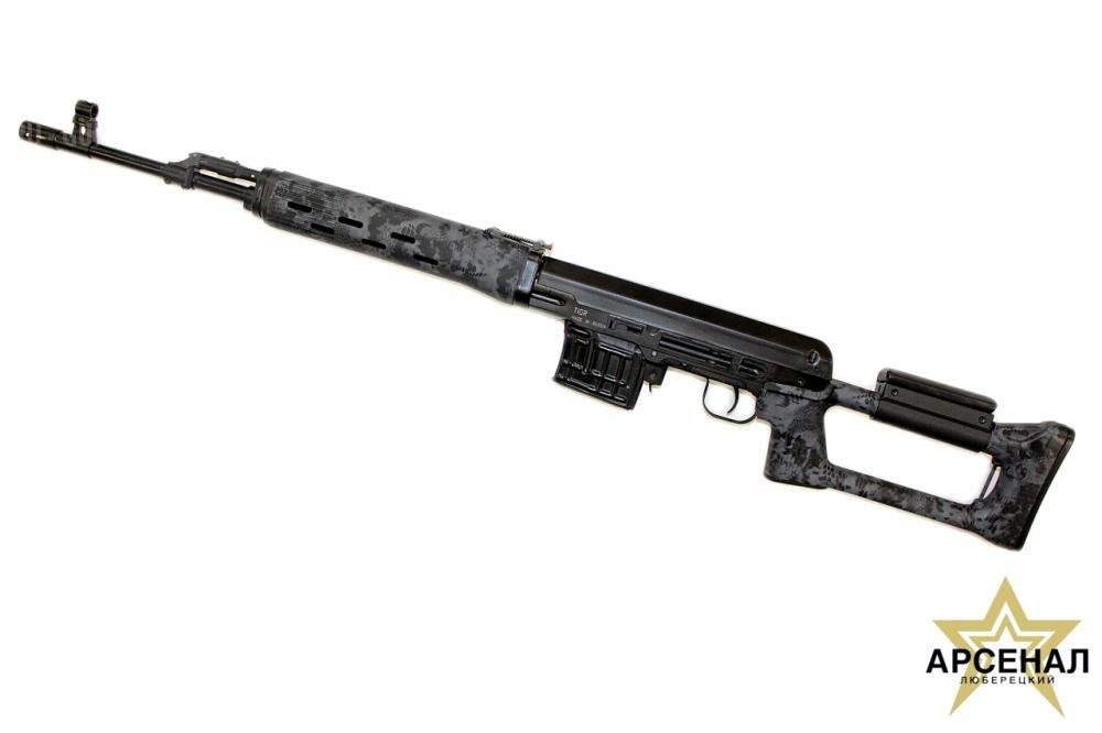 Тигр-01, кал. 7,62х54, камуфляж, КРИПТЕК черн, 530мм