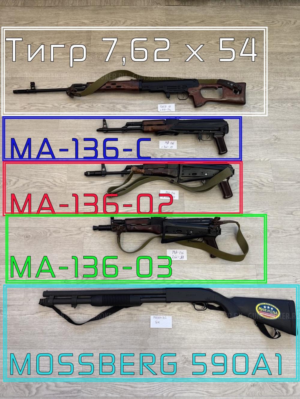 Тигр 7.62х54 в дереве