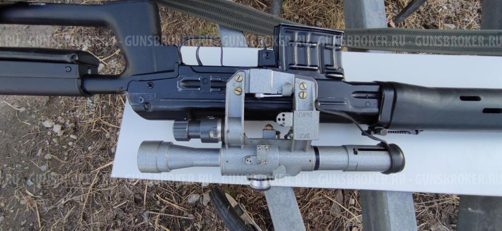 Тигр 7,62x54R исп. 01; 620 мм; По типу СВД; пламегаситель длинный