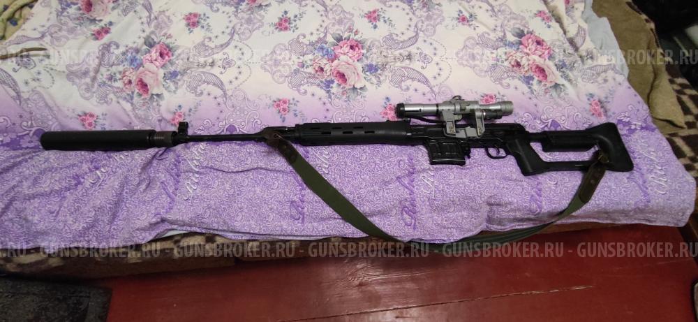 Тигр 7,62x54R исп. 01; 620 мм; По типу СВД; пламегаситель длинный