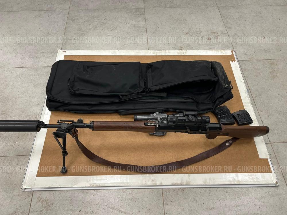 Тигр короткий 7.62/54 с оптикой,сошками,шумопадовитель