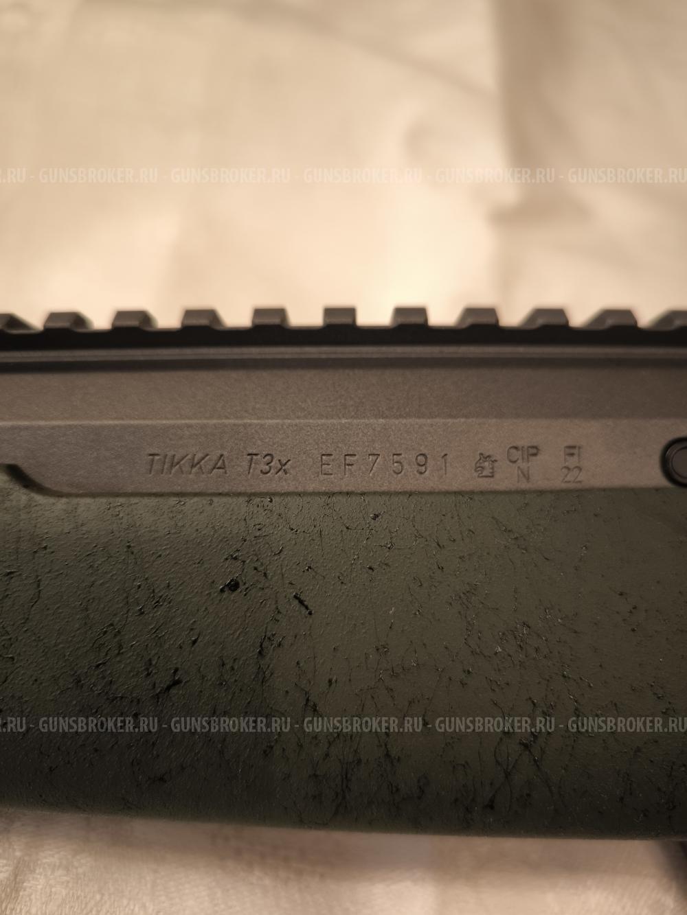 Tikka T3x Super Varmint Stainless Steel, Tungsten Cerakote, 300winmag, MT5/8-24