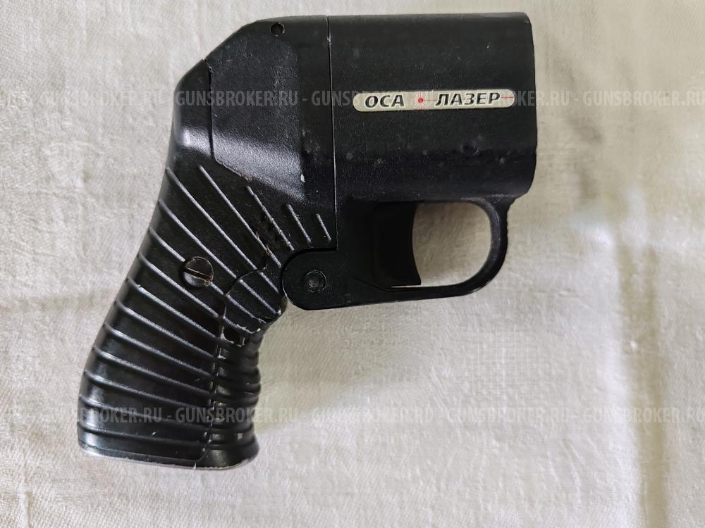 Травматический пистолет ПБ-4-1МЛ "Оса" к.18х45 с ЛЦУ