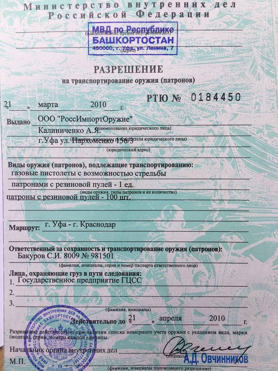 Травматический пистолет Tanfoglio INNA 2010 г.в.