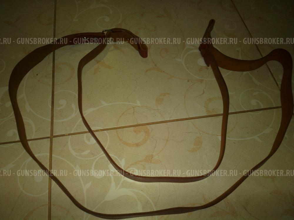 Трехточечный ружейный кожаный ремень(молния)