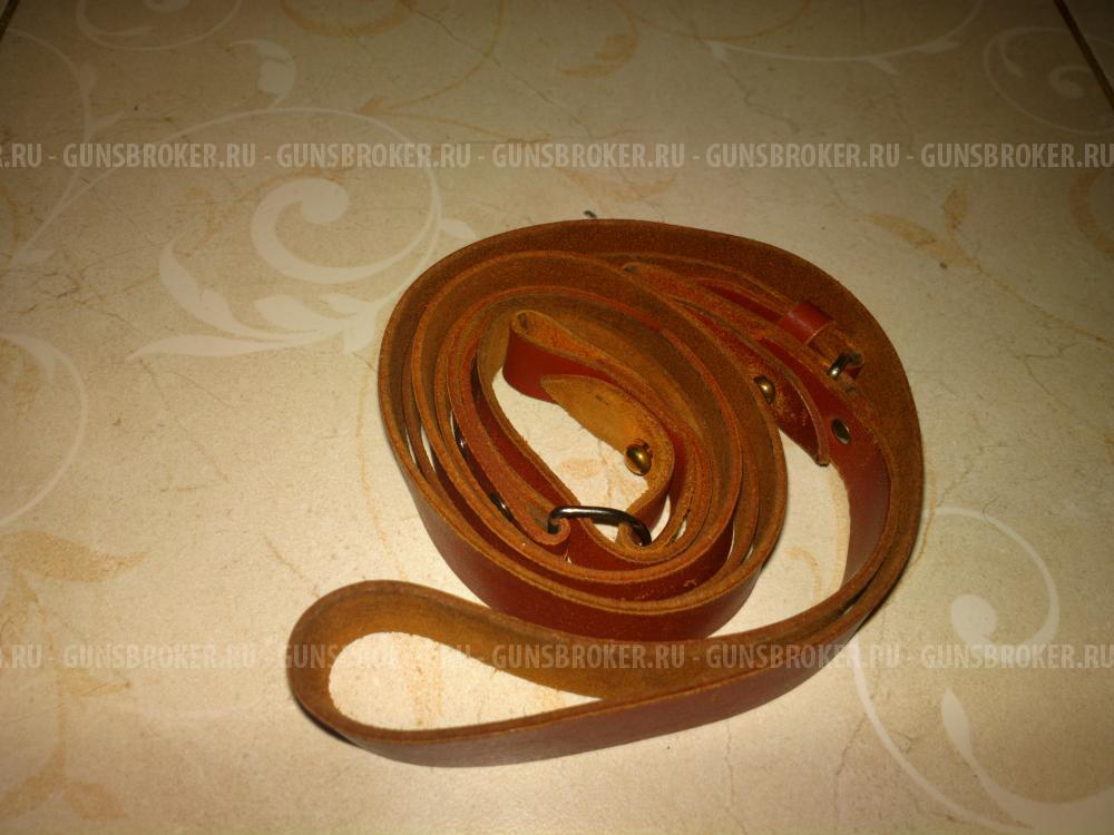 Трехточечный ружейный кожаный ремень(молния)