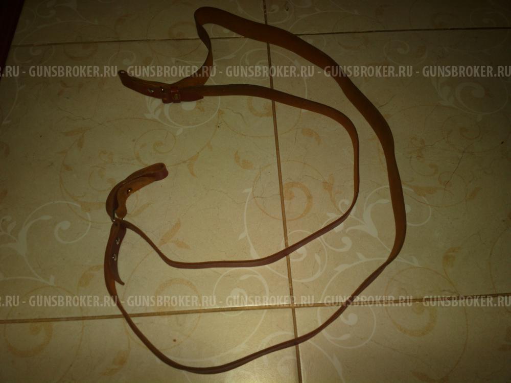 Трехточечный ружейный кожаный ремень(молния)