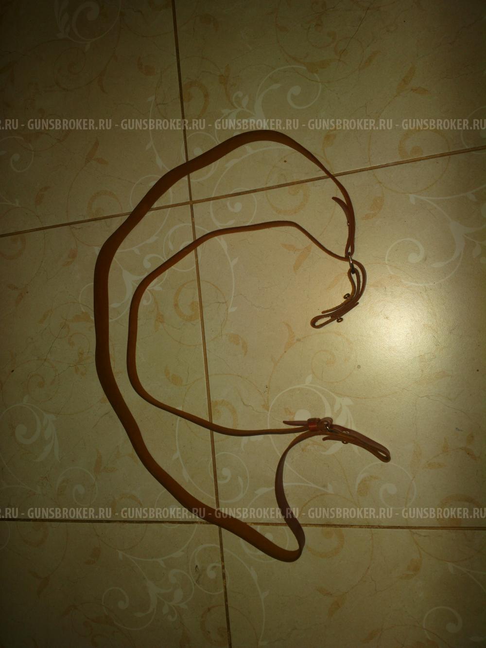 Трехточечный ружейный кожаный ремень(молния)