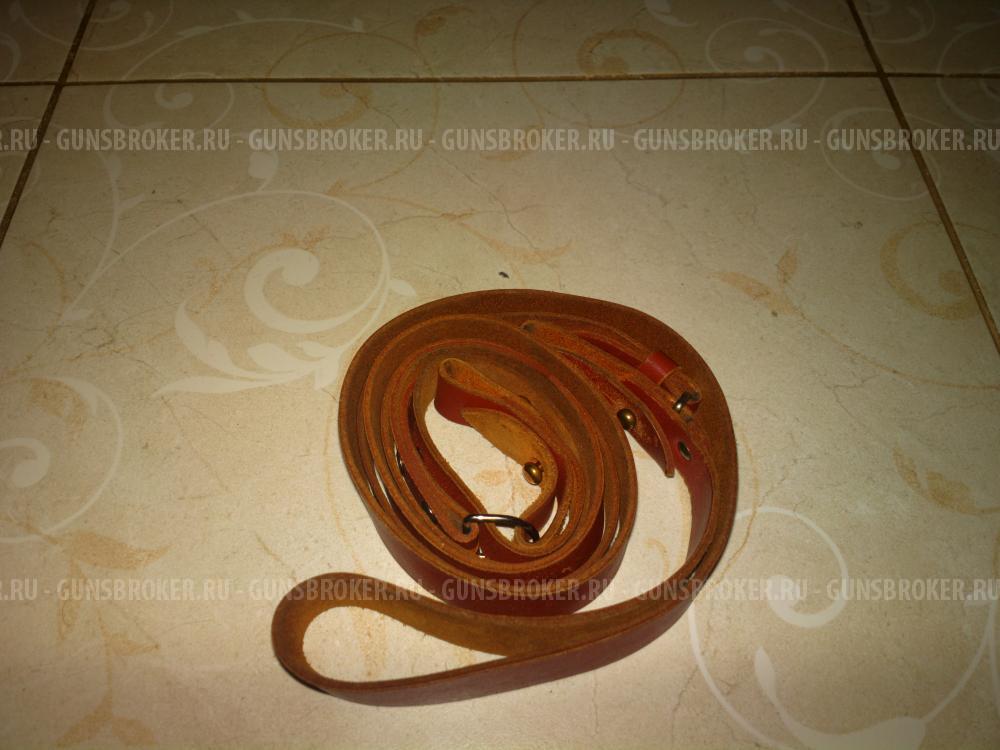 Трехточечный ружейный кожаный ремень(молния)