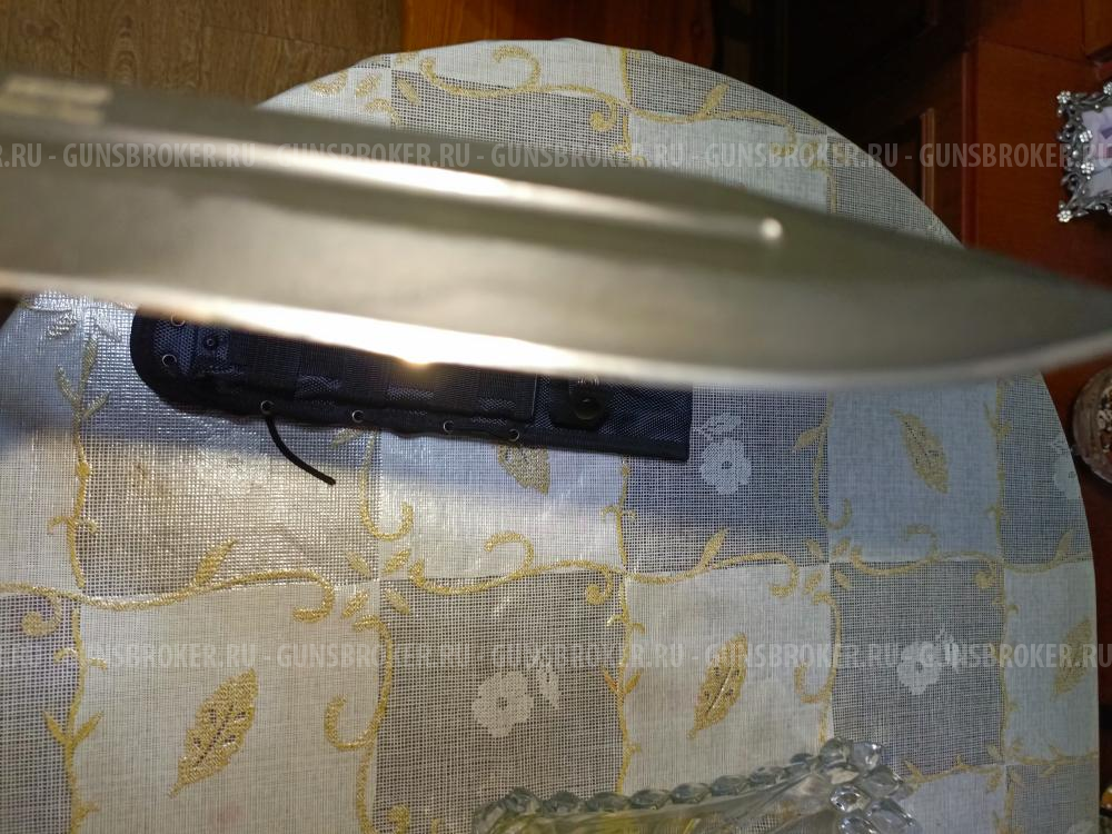 Туристический нож Кизляр Витязь сталь AUS-8 черный, рукоять эластрон, ножны из abs-пластика