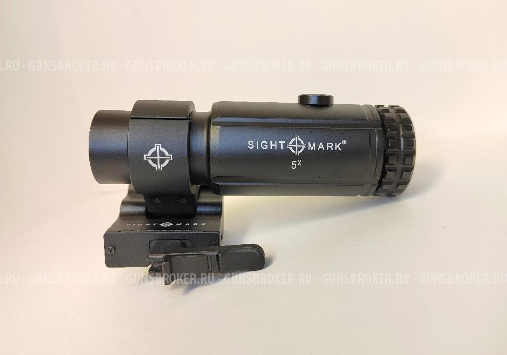 Увеличитель 5x магнифер Sightmark T-5 + кронштейн для коллиматора