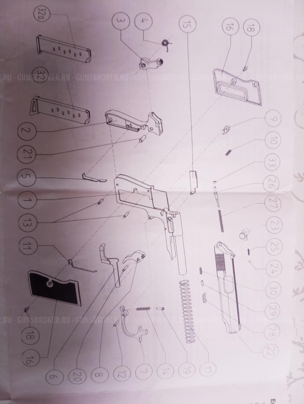Вальтер РР калибр 10х22Т